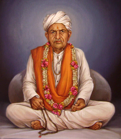 Oil on Canvas of Jivraj Bapa