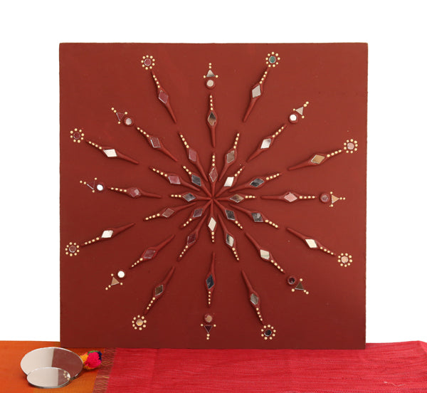 Mud Art Lipan Art with Mirror