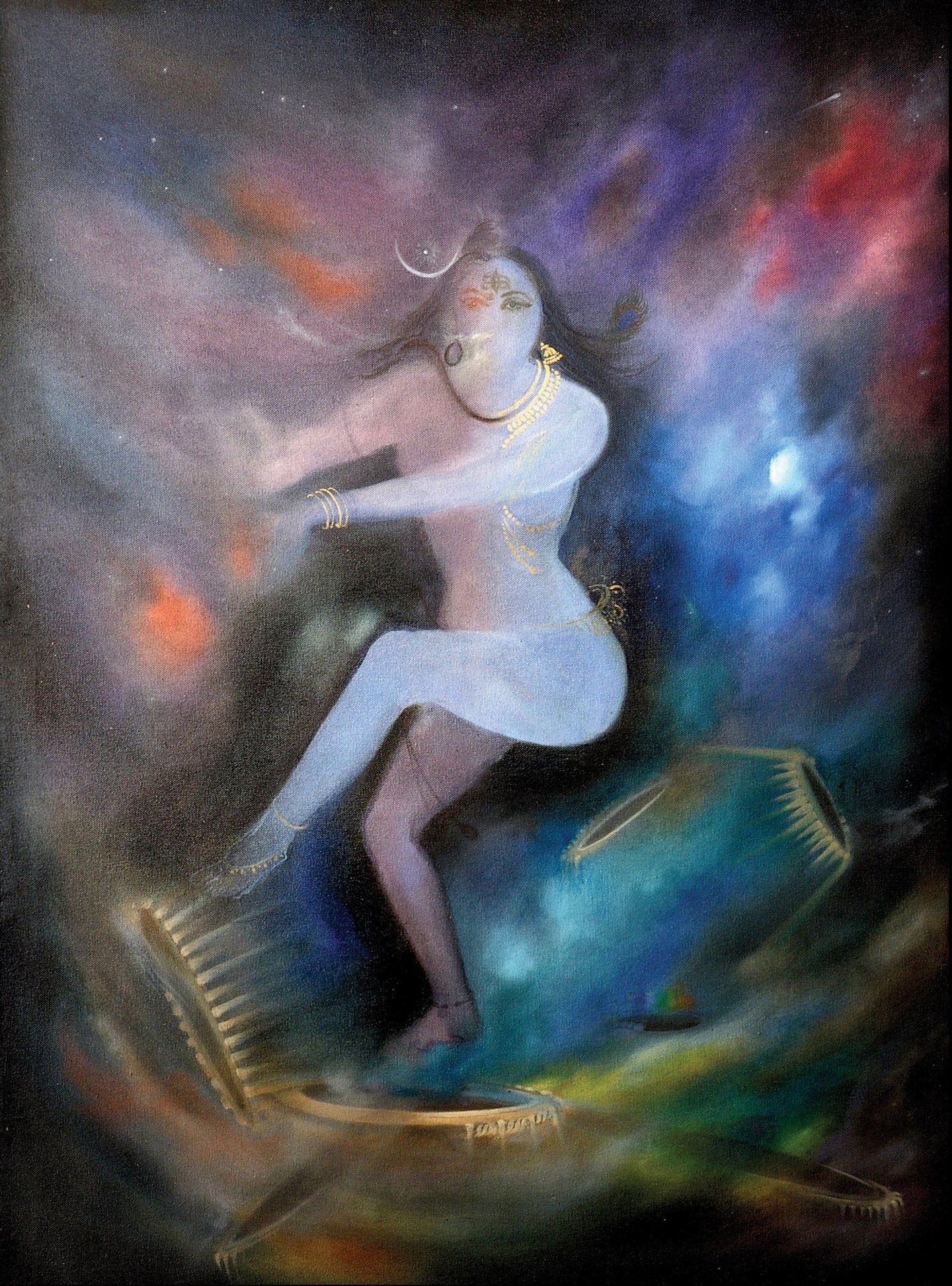 Brhmatal Shiva Painting Natraj Mudra